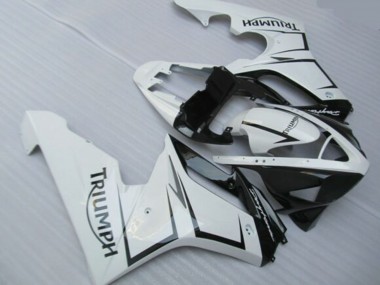2006-2008 Triumph Daytona 675 Triple Motorcycle Fairings - White Glossy Black Australia for Sale