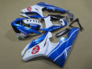 2006-2008 Triumph Daytona 675 Triple Motorcycle Fairings - White Blue Australia for Sale