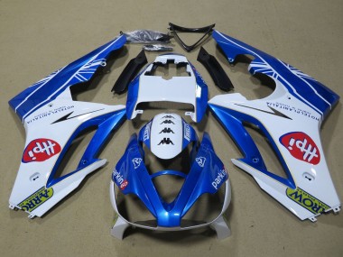 2006-2008 Triumph Daytona 675 Triple Motorcycle Fairings - White Blue Australia for Sale
