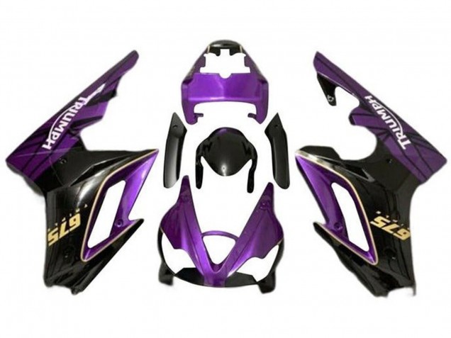 2009-2012 Triumph Daytona 675 Triple Motorcycle Fairings - Purple Gold Glossy Black Australia for Sale