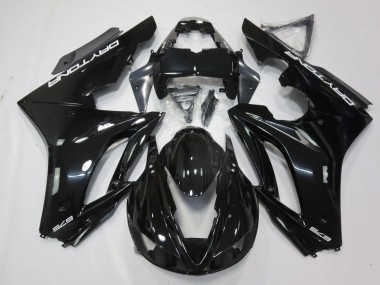 2009-2012 Triumph Daytona 675 Triple Motorcycle Fairings - Glossy Black White Decals Australia for Sale