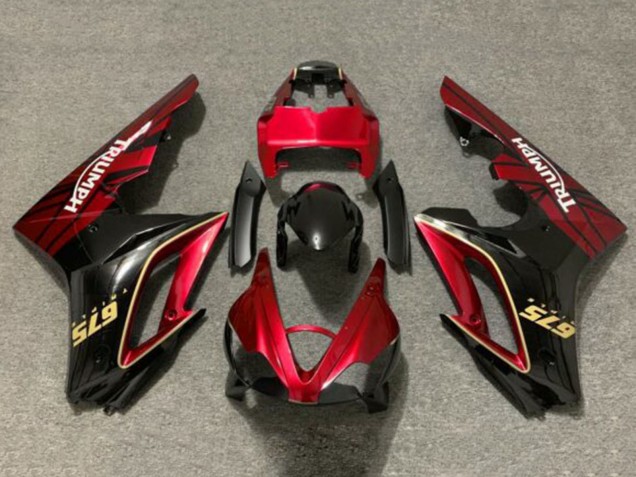 2009-2012 Triumph Daytona 675 Triple Motorcycle Fairings - Red Gold Glossy Black Australia for Sale
