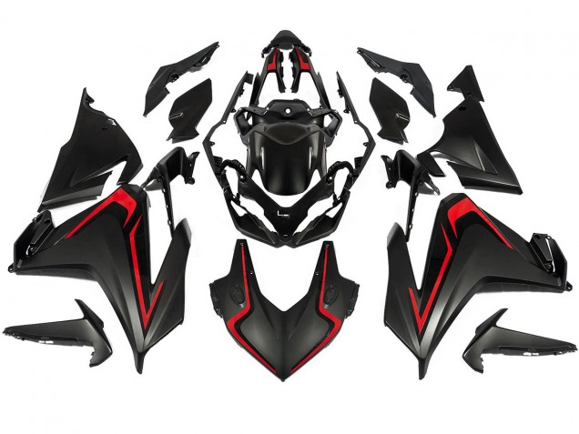 2022-2023 Honda CBR500R Motorcycle Fairing - Matte Black Red Australia for Sale