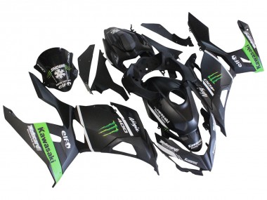 2018-2024 Kawasaki EX400 Motorcycle Fairings - Matte Black Green Monster Showr Snow Australia for Sale