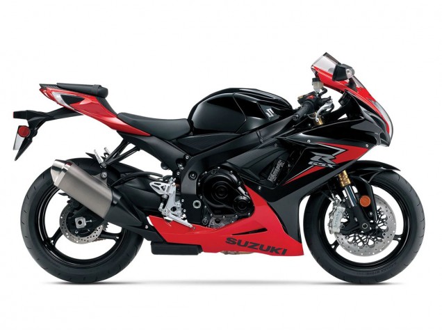 2011-2024 Suzuki GSXR 600/750 Motorcycle Fairings - Red Glossy Black Australia for Sale