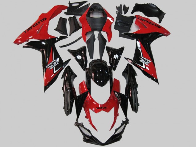 2011-2024 Suzuki GSXR 600/750 Motorcycle Fairings - Red Black Australia for Sale