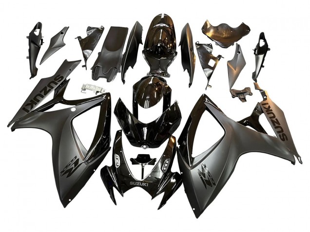 2006-2007 Suzuki GSXR 600/750 Motorcycle Fairings - Glossy Black Matte Black Australia for Sale