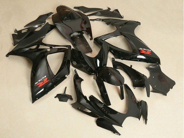2006-2007 Suzuki GSXR 600/750 Motorcycle Fairing - Glossy Black Australia for Sale