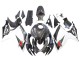 2006-2007 Suzuki GSXR 600/750 Motorcycle Fairings - Black White Carbon Fiber Style Australia for Sale