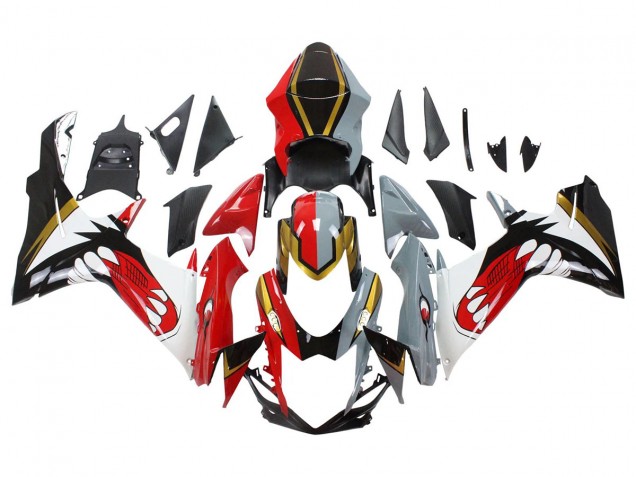 2011-2024 Suzuki GSXR 600/750 Motorcycle Fairings - Red Gold Grey Black White Shark Australia for Sale