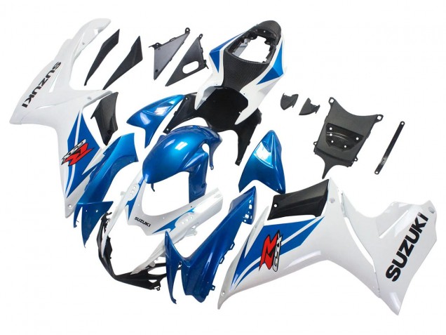 2011-2024 Suzuki GSXR 600/750 Motorcycle Fairings - Blue White Australia for Sale