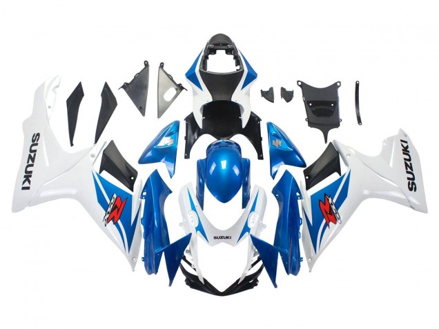 2011-2024 Suzuki GSXR 600/750 Motorcycle Fairings - Blue White Australia for Sale