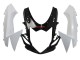 2011-2024 Suzuki GSXR 600/750 Motorcycle Fairings - White Glossy Black Australia for Sale