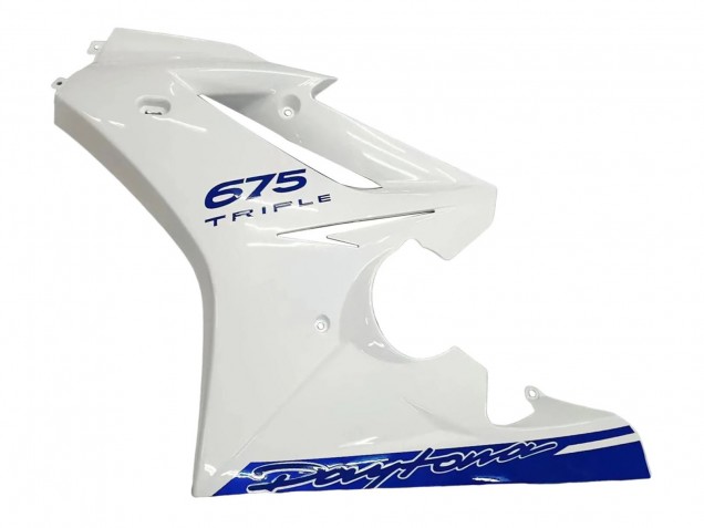 2006-2008 Triumph Daytona 675 Motorcycle Fairings - White Blue Australia for Sale