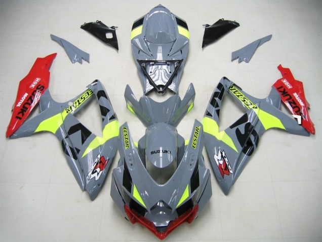 2006-2007 GSXR750 K6 Motorcycle Fairings - Nardo Grey Neon Green Red Ecstar Australia for Sale
