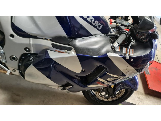 1996-2007 Suzuki GSXR 1300 Hayabusa Motorcycle Fairings - Blue White Australia for Sale