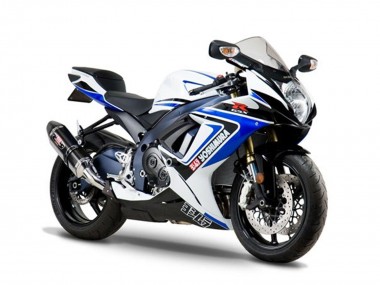 2005-2006 Suzuki GSXR 1000 Motorcycle Fairings - White Blue Black Yoshimura Australia for Sale