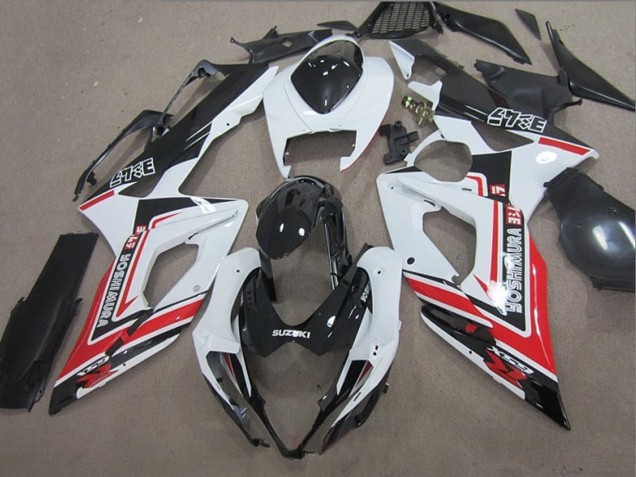 2005-2006 Suzuki GSXR 1000 Motorcycle Fairings - White Black Red Yoshimura Australia for Sale