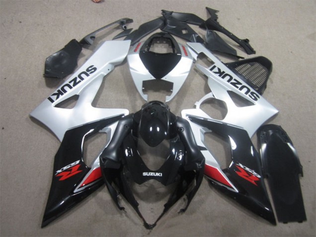 2005-2006 Suzuki GSXR 1000 Motorcycle Fairing - Glossy Black Silver Red Australia for Sale