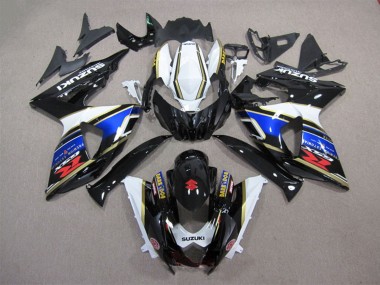 2009-2016 Suzuki GSXR 1000 Motorcycle Fairing - White Blue Black Dark Dog Australia for Sale
