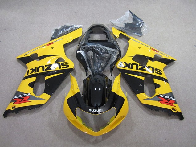 2001-2003 Suzuki GSXR 600 Motorcycle Fairings - Yellow Black Australia for Sale