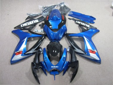 2006-2007 Suzuki GSXR 600 Motorcycle Fairings - Blue White Glossy Black Red Australia for Sale