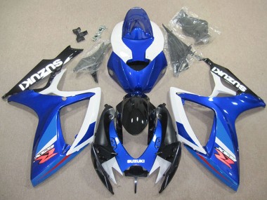2006-2007 Suzuki GSXR 600 Motorcycle Fairing - White Blue Glossy Black Red Australia for Sale