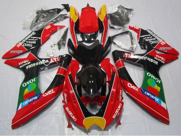 2008-2010 Suzuki GSXR 600 Motorcycle Fairings - Red Orange Blue Green Black JOMO Australia for Sale