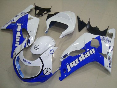 2001-2003 Suzuki GSXR 750 Motorcycle Fairings - White Blue Jordan Australia for Sale