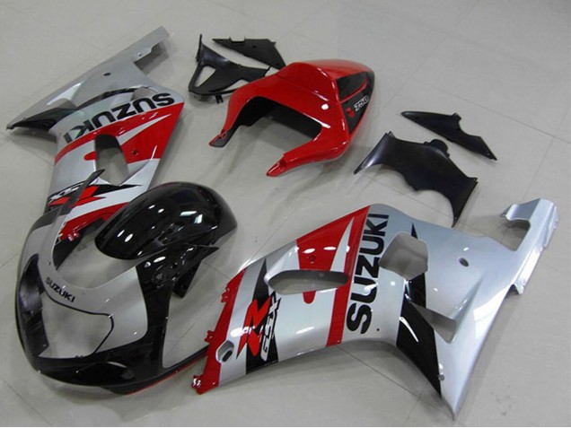 2001-2003 Suzuki GSXR 750 Motorcycle Fairings - Red Silver Black Australia for Sale