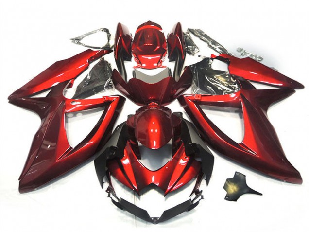 2008-2010 Suzuki GSXR 750 Motorcycle Fairings - Glossy Red Australia for Sale