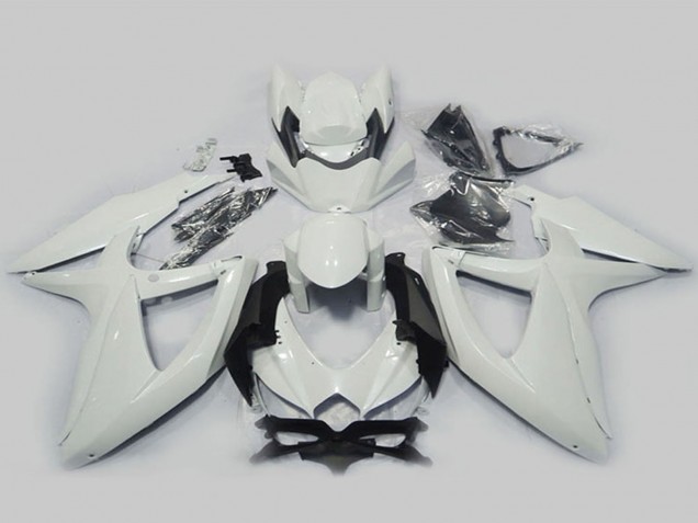 2008-2010 Suzuki GSXR 750 Motorcycle Fairings - Pearl White Australia for Sale