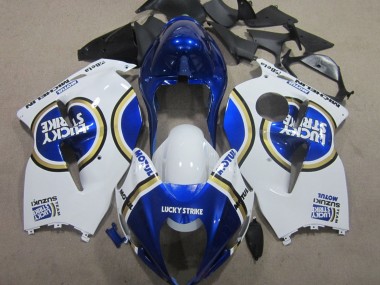 1996-2007 Suzuki GSXR 1300 Hayabusa Motorcycle Fairings - White Blue Motul Lucky Strike Australia for Sale