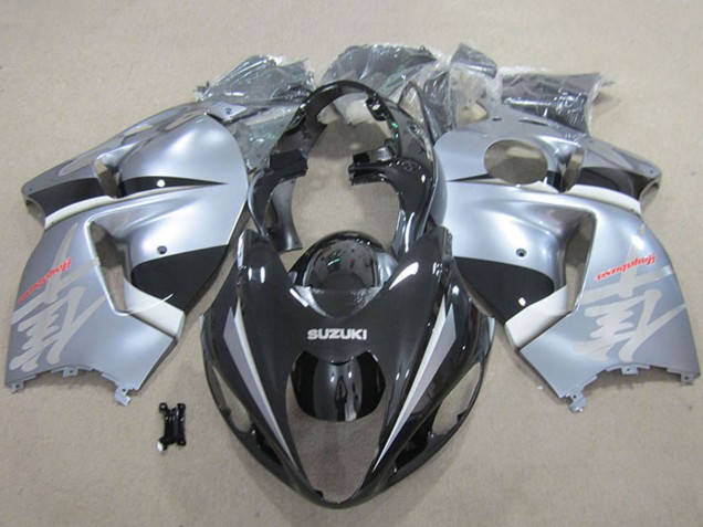 1996-2007 Suzuki GSXR 1300 Hayabusa Motorcycle Fairings - Matte Black Silver Australia for Sale