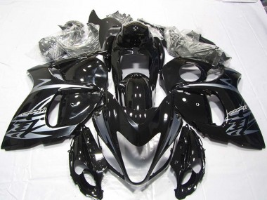 2008-2020 Suzuki GSXR 1300 Hayabusa Motorcycle Fairings - Glossy Black Silver Australia for Sale