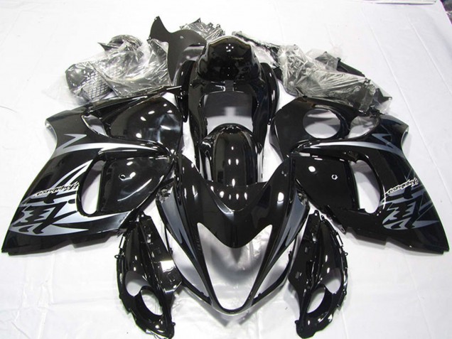 2008-2020 Suzuki GSXR 1300 Hayabusa Motorcycle Fairings - Glossy Black Silver Australia for Sale