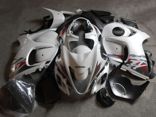 2008-2020 Suzuki GSXR 1300 Hayabusa Motorcycle Fairing - White Black Australia for Sale