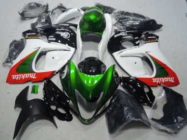 2008-2020 Suzuki GSXR 1300 Hayabusa Motorcycle Fairings - White Green Red Makita Australia for Sale