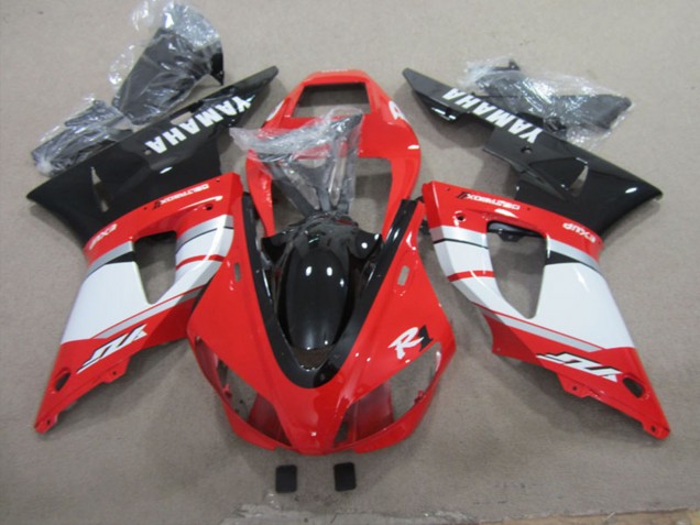 1998-1999 Yamaha YZF R1 Motorcycle Fairings - Red White Silver Glossy Black Australia for Sale