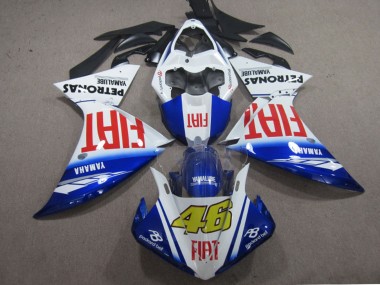 2009-2011 Yamaha YZF R1 Motorcycle Fairings - White Blue Red Fiat 46 Australia for Sale