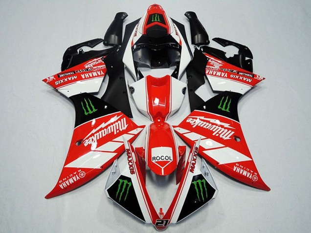 2012-2014 Yamaha YZF R1 Motorcycle Fairings - White Grey Glossy Black Green Monster Milwaukee Maxxis Rocol Australia for Sale