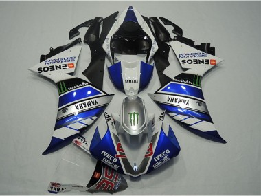 2012-2014 Yamaha YZF R1 Motorcycle Fairings - Blue Silver White Black Green Monster IVECO Yamalube ENEOS Semakin Didepan Australia for Sale