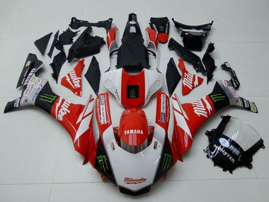2015-2019 Yamaha YZF R1 Motorcycle Fairings - White Red Black Green Monster Milwaukee Australia for Sale