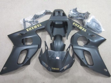 1998-2002 Yamaha YZF R6 Motorcycle Fairings - Matte Black Yellow Decal Australia for Sale