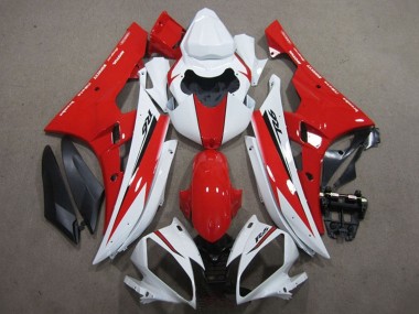 2006-2007 Yamaha YZF R6 Motorcycle Fairing - White Red Black Australia for Sale